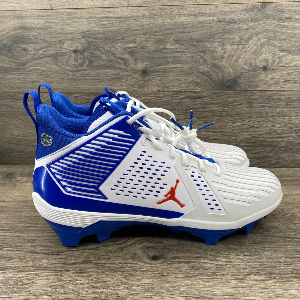 Jordan Force Savage 3 FL PE Mens 13.5 White Game Royal Florida Gators Cleats